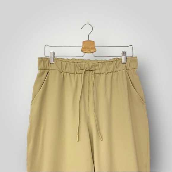 Lululemon Stretch High-Rise Cropped Pant 23" Tan Sz 10 - Picture 3 of 13